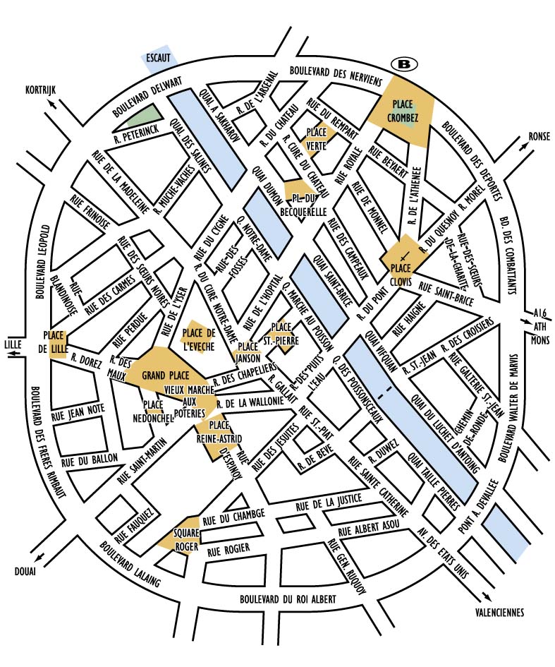 Resultado de imagen de tournai carte